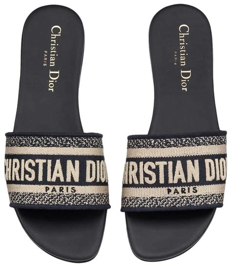 dior mini slip|christian Dior flat slides.